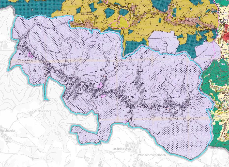 Flächennutzungsplan.jpg Flächennutzungsplan der Gemeine Gorxheimertal als Übersichtsplan für das gesamte Gemeindegebiet. Ein Auszug aus dem Bürger-Geoinformationssystem (kurz GIS) des Kreis Bergstraße.