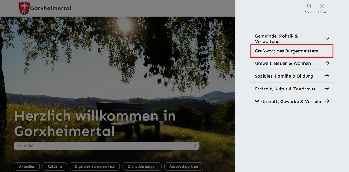 Grußwort des Bürgermeisters